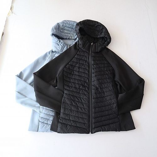 秋冬季新品女长袖棉服外套立领连帽拉链收腰拼接百搭轻薄棉衣D2