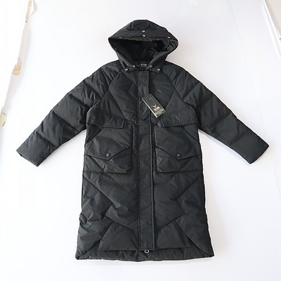 冬季女中长款长袖羽绒服外套连帽拉链暗扣宽松时尚百搭棉服X131