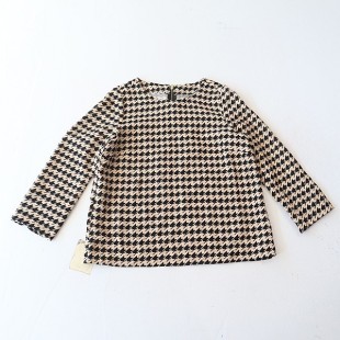 圆领拉链套头宽松休闲时尚 千格鸟衬衫 百搭上衣F3 女长袖 春秋季