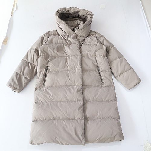 冬季女中长款长袖羽绒服外套立领连帽拉链暗扣宽松百搭棉服X131