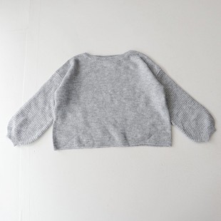 春秋季 毛衣套头宽松休闲弹力纯色通勤百搭针织上衣D23 女长袖