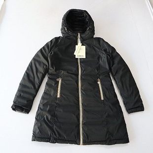 棉服外套连帽拉链宽松双面穿时尚 长袖 百搭棉衣D10 女中长款 秋冬季