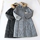 女中长款 长袖 羽绒服外套连帽拉链暗扣修身 冬季 时尚 百搭棉服X131