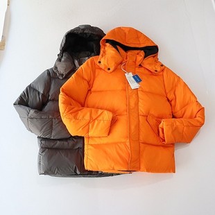 百搭棉服D18 羽绒服外套立领连帽拉链暗扣宽松纯色时尚 冬季 女长袖