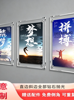 透明亚克力展板有机玻璃双层夹板