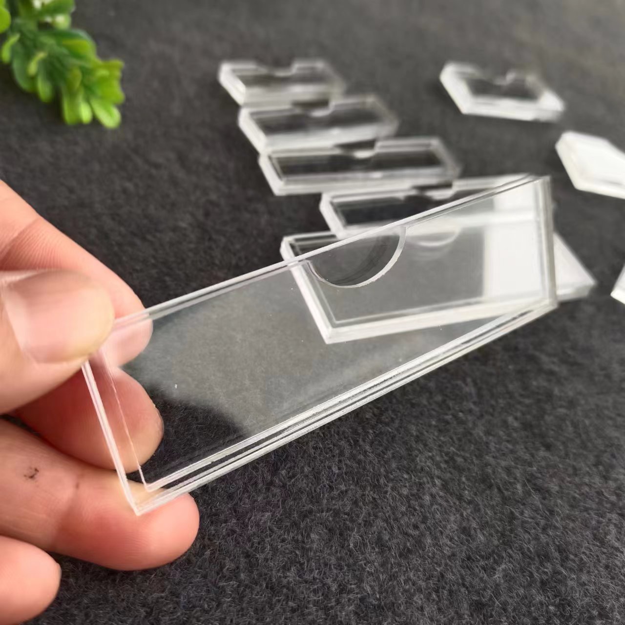 定制亚克力插卡槽卡盒