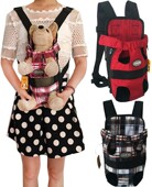 宠物外出背包帆布狗狗胸前包猫咪便携遛狗双肩包解放双手小狗狗包