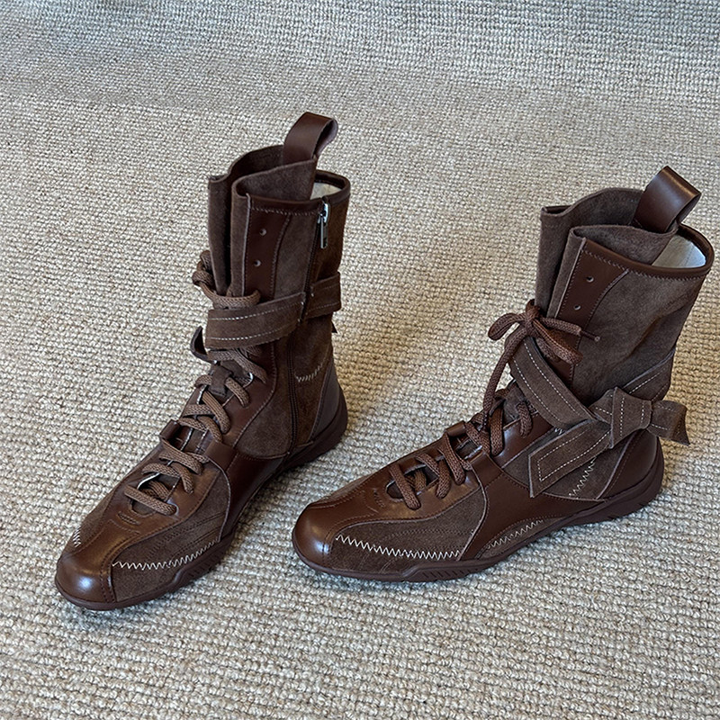 羊皮版~英伦马丁靴女冬季透气2026新款显瘦增高时装靴复古运动鞋,女鞋,时装靴,淘宝优惠券,粉丝福利购,淘宝优惠卷