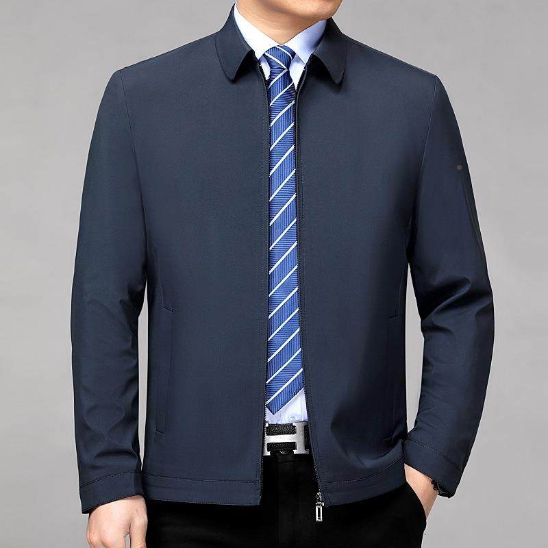 丝新桑款夹克男士春款外8801-0套蚕爸爸休闲行政翻中年领夹克衫,户外/登山/野营/旅行用品,其他户外服装,淘宝优惠券,粉丝福利购,淘宝优惠卷