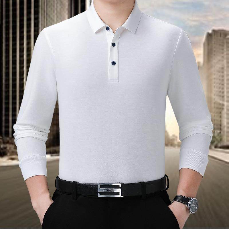 爸爸装长装2501袖爷士恤秋季中年男薄款上衣中老年男爷丝光棉春秋,户外/登山/野营/旅行用品,其他户外服装,淘宝优惠券,粉丝福利购,淘宝优惠卷