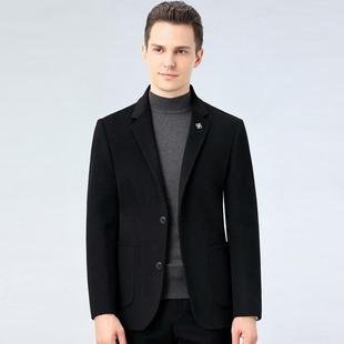 呢大衣短款 中年休闲西装 双套62268 毛韩版 加 C面羊毛呢外修身 男士