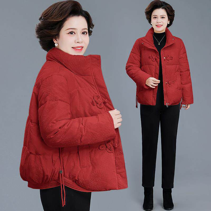 棉年妈妈冬装棉服外84184960套中款新中款保暖棉长衣小香风中老年