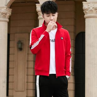 春套秋季新装卫衣装运58549845动套装男闲运动服休上外套三件款套