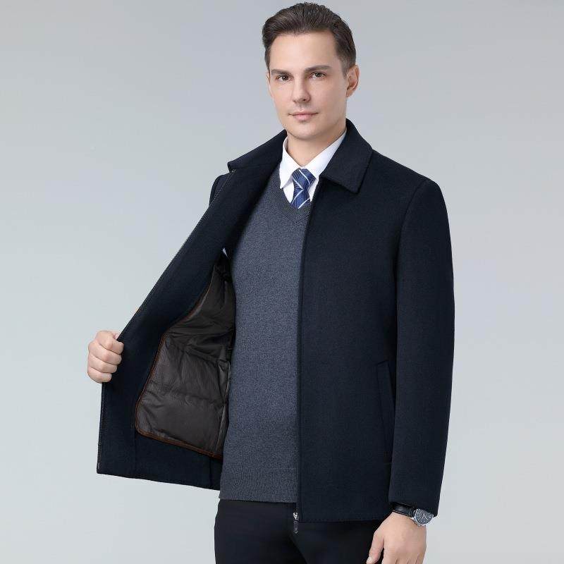 羊毛内胆可拆卸中年爸爸装秋冬衣羊大品牌毛男呢大衣中长款1101-H,户外/登山/野营/旅行用品,其他户外服装,淘宝优惠券,粉丝福利购,淘宝优惠卷