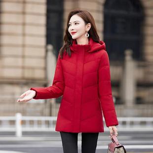 厚新款羽绒服女士短款在年妈妈冬季小个子显瘦加保女外暖9812套装