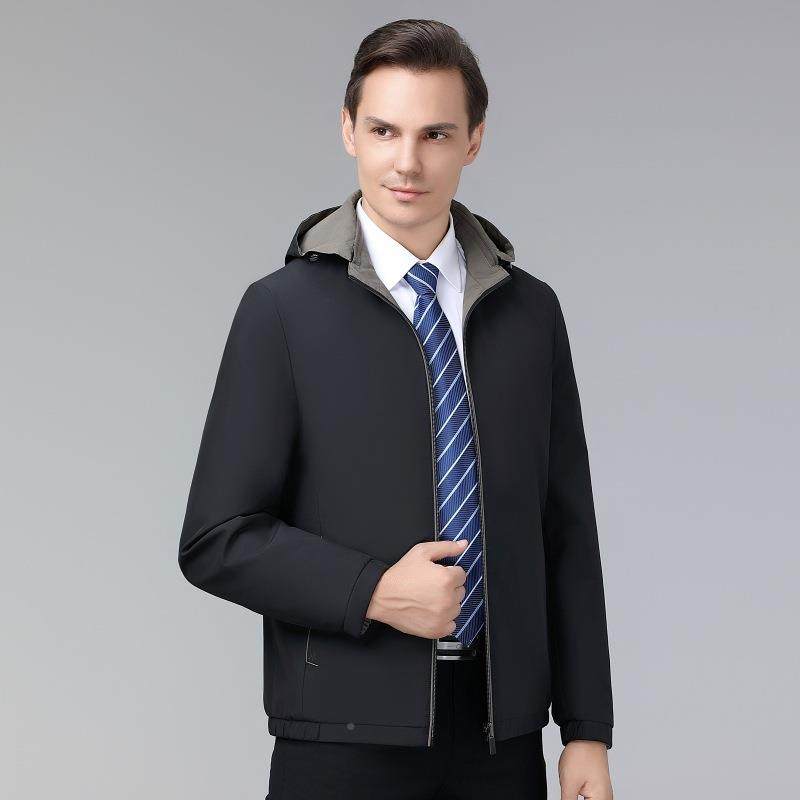 年新款双面男士夹克外套春夹秋连帽大码闲中年商F09-F10-务穿休上,户外/登山/野营/旅行用品,其他户外服装,淘宝优惠券,粉丝福利购,淘宝优惠卷