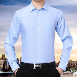 长袖 衬衣衫 中年商务正休闲衬免装 秋爸季 3122 男士 烫爸装 JB工 新款