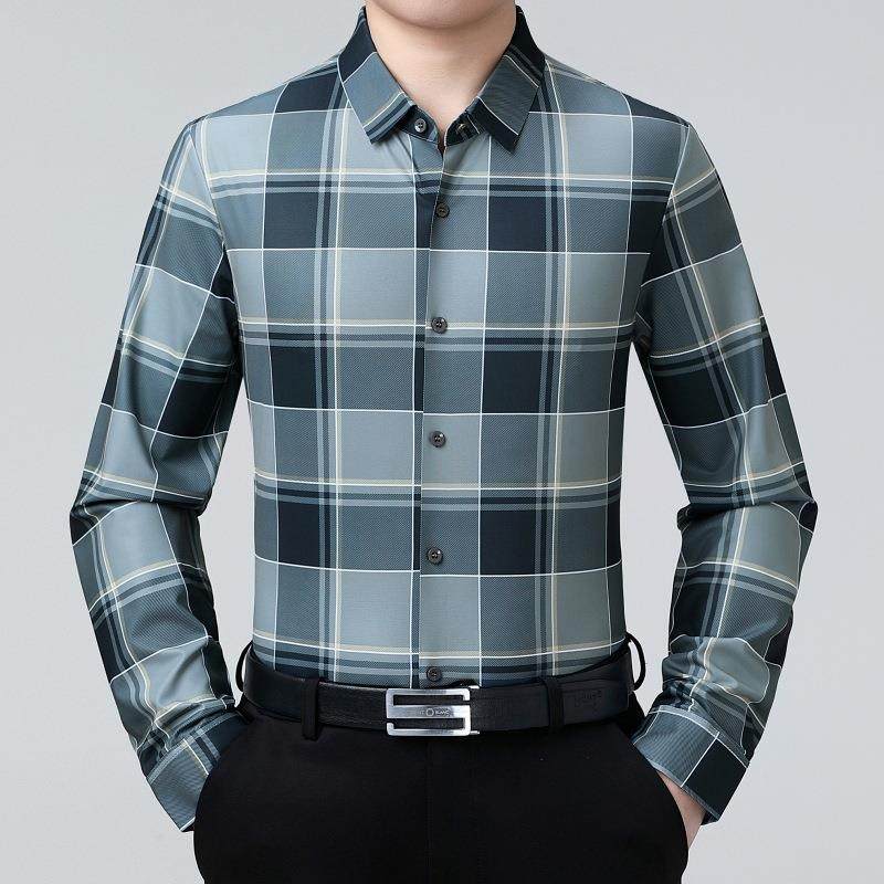 5896-P男方士长袖衬衫春季男装格年子衬衫领中青桑蚕丝时尚休闲衬,户外/登山/野营/旅行用品,其他户外服装,淘宝优惠券,粉丝福利购,淘宝优惠卷