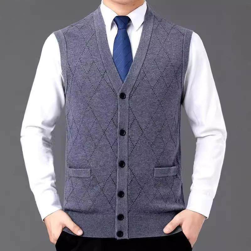 男士羊绒背心无袖衣针织衫中老年男秋装休闲开7858季衫毛毛衣马甲,户外/登山/野营/旅行用品,其他户外服装,淘宝优惠券,粉丝福利购,淘宝优惠卷