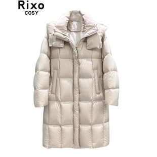 设计感加厚面包服保暖外套 时尚 RIXO COSY羽绒服女2025中长款