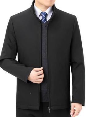秋冬年加厚男士棉装可拆内胆中年立领棉服爸爸棉袄衣中老21109夹