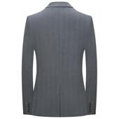 新款 西装 西服套聚商务休婚礼会男士 L年装 套 后开叉中962 闲春秋季