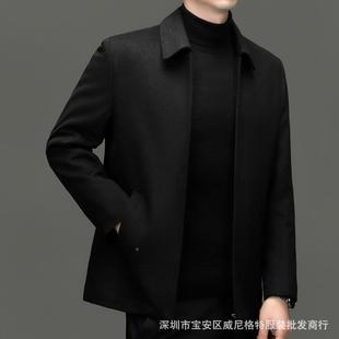 大牌羊大衣男冬季加厚可爸拆毛羽绒内胆保暖年中8868老爸外套