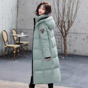 过显瘦宽松白鸭绒加厚217女套 时尚 品外牌秋冬季 羽膝绒服长款