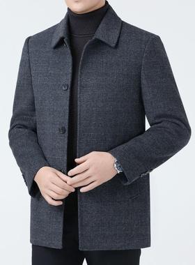 品衣牌高端双面羊大男可绒拆卸羽胆绒内中长款羊毛呢厚款翻15577