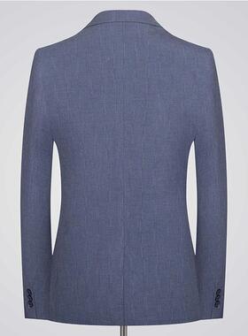 670-L6作秋西服套上装商务修身男灰色职业正装工班士两件套西装