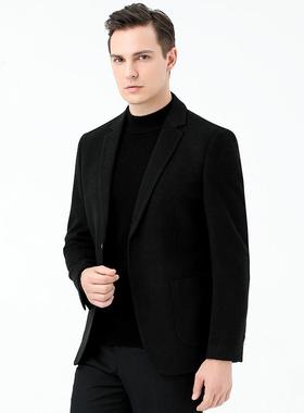 装高端2362毛料西男单件上衣秋冬新款年休羊闲西服外套毛中中厚款