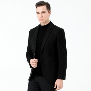 年休羊闲西服外套毛中中厚款 装 高端2362毛料西男单件上衣秋冬新款