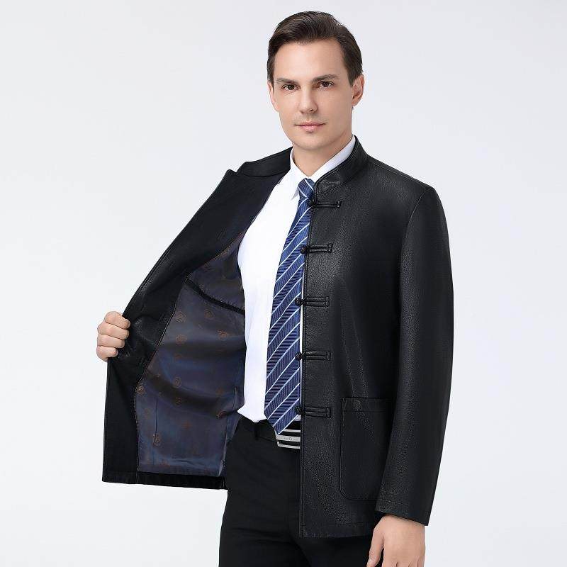 爸真皮皮衣年秋冬季新款中爸老男士纯1919-0色盘扣绵羊皮年外夹克,户外/登山/野营/旅行用品,其他户外服装,淘宝优惠券,粉丝福利购,淘宝优惠卷