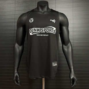 篮球服透气吸汗无袖 无袖 跑步背心速干运动T恤印花健身男 美式 夏季