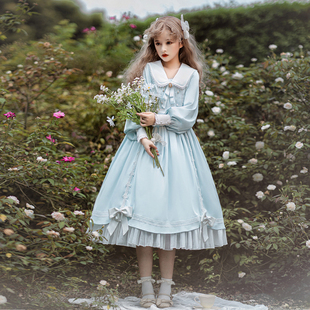 原创正版 OP连衣裙 lolita浮月情书洛丽塔洋装 兔兔耳朵日常公主长袖