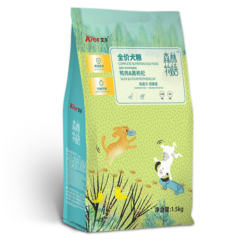 艾尔森林物语狗粮鸭肉全价成幼犬