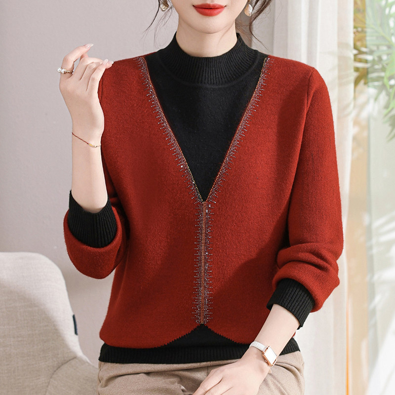 妈妈秋冬装毛衣加绒加厚保暖上衣过年新衣服中老年女一体绒打底衫,女装/女士精品,中老年女装,淘宝优惠券,粉丝福利购,淘宝优惠卷