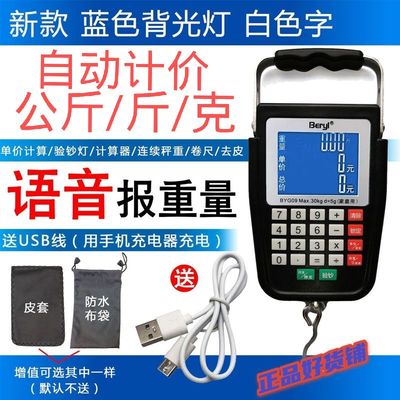 贝雅语音充电计价迷你手提秤快递