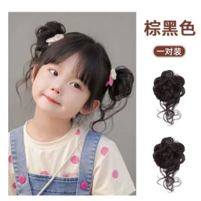 新款儿童假发女童长须发夹