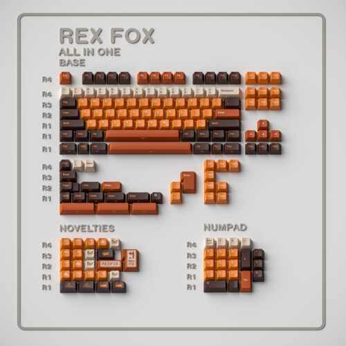 曼卡外设 红狐RED FOX键帽 PBT原厂UV热固化工艺 客制化键盘设计