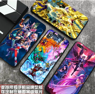 圣斗士星矢黄道十二宫手机壳适用苹果12华为vivo小米11魅族三星潮