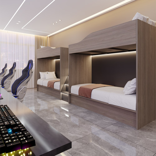 青旅民宿上下铺双层床全封闭式