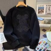 潮牌潮流宽松学生休闲长袖 美式 新款 2026春季 上衣 痞帅圆领卫衣男士