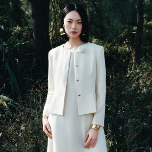 歌蒂诗2026专柜春季 高级时感尚简约圆领短外套女8G10W7168 新款