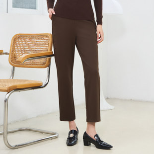 百搭舒适直筒休闲裤 通勤经典 1D41K3798A 时尚 歌蒂诗冬专柜新款