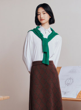 歌蒂诗春季专柜新款时尚通勤清新减龄休闲百搭衬衫 8D33A1845