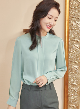 【柳哥严选】歌蒂诗优雅大气流苏装饰轻奢上衣小衫 1C12S1235