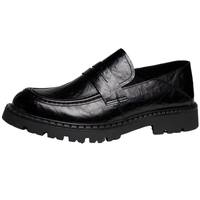 奥尔彼英伦乐福鞋厚底