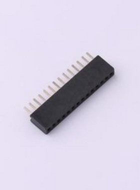 ZX-PM1.27-1-14PU-Z 排母 1.27FH H4.3 1x14Pin 180度W2.1 U型 PC