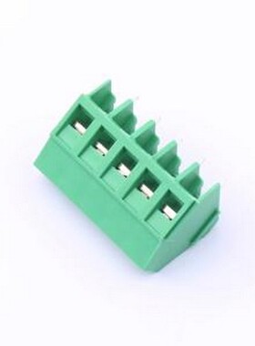 MX103-5.0-05P-GN01-Cu-Y-A 螺钉式接线端子 1x5P 5mm 直插 排数: